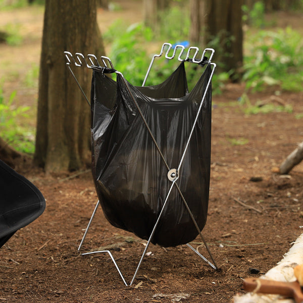 Soporte Plegable para Bolsas de Basura de Camping