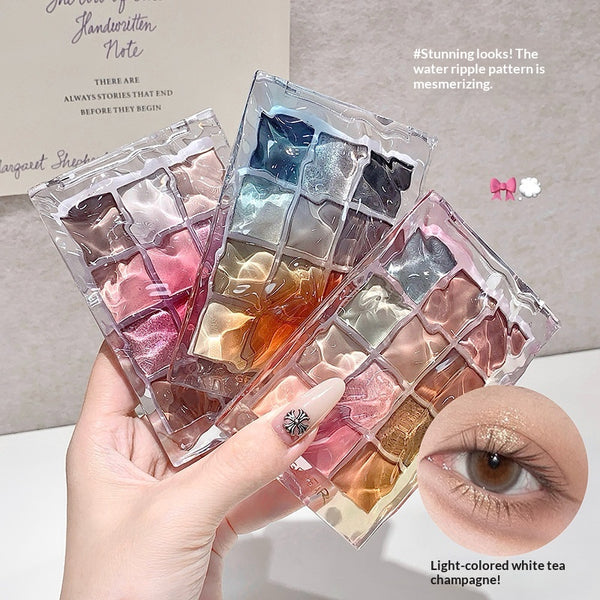 Paleta de Sombras Efecto Agua Ripple para Maquillaje Coreano