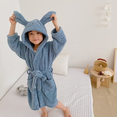 Toalla de Baño Infantil con Capucha Diseño Conejito