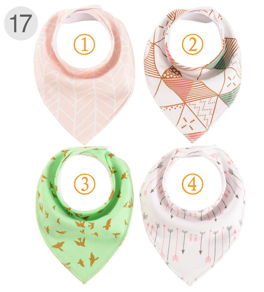 Baberos para Bebé de Algodón Puro Impermeables - Set de 4 Piezas - Image 34