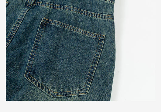 Camisa Vaquera Suelta con Tirantes Azules - Efecto Adelgazante - Image 12