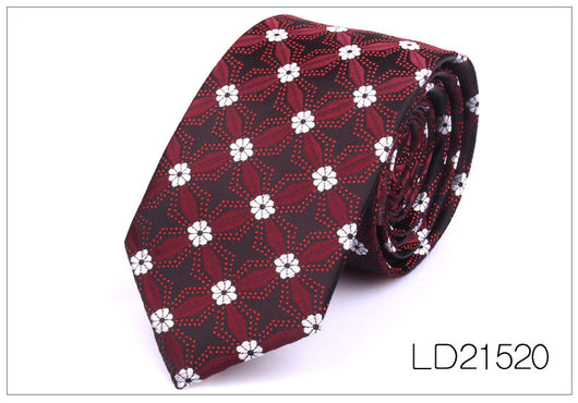 Corbata Casual Moderna con Estampado Floral - Ancho 6cm - Image 21