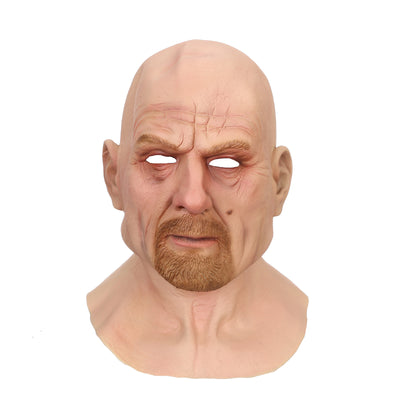 Máscara de Látex Calvo Anciano para Halloween y Cosplay - Image 10