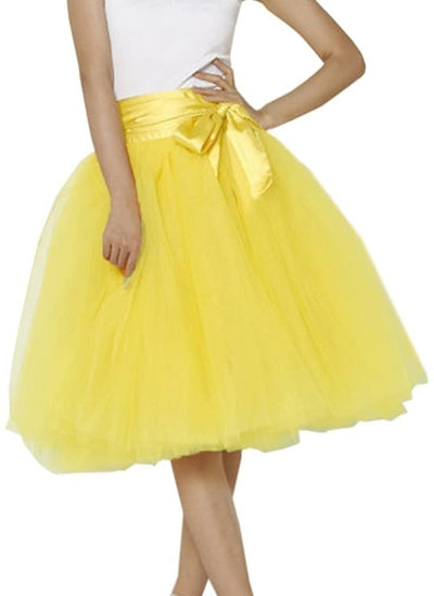 Falda Plisada de Tul con Vuelo - Falda A-Línea Elegante para Mujer - Image 38