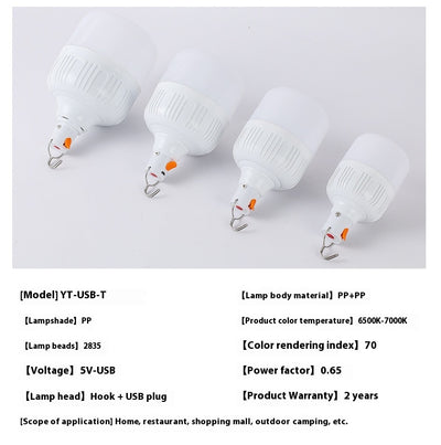 Bombilla LED Recargable para Puesto de Mercado Nocturno - Image 18
