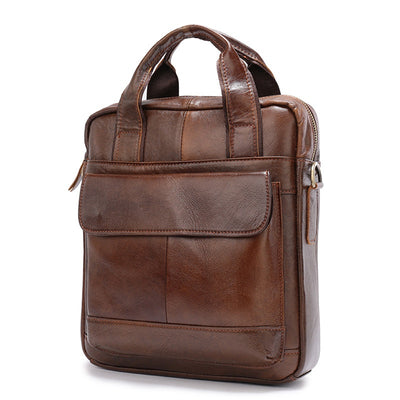 Maletín Vertical Retro para Hombre - Bolsa de Negocios Clásica - Image 11