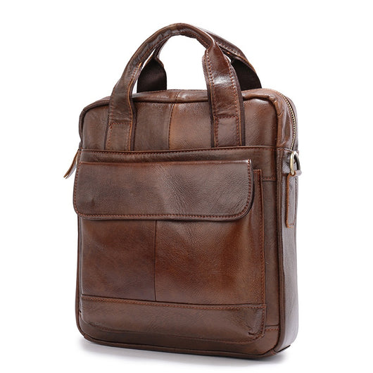 Maletín Vertical Retro para Hombre - Bolsa de Negocios Clásica - Image 11