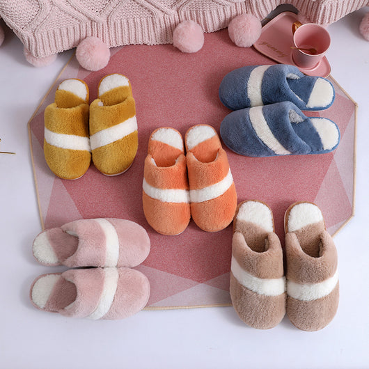 Pantuflas de Invierno de Algodón con Pelaje de Conejo - Calidez y Confort - Image 12