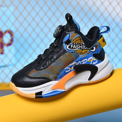 Zapatillas de Baloncesto Alto Confort con Sistema de Botones Giratorios Automáticos - Image 4