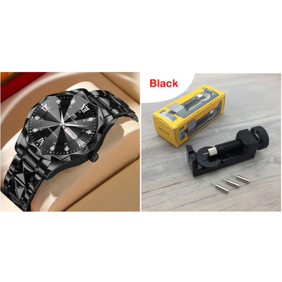 Reloj de Acero Tungsteno Resistente al Agua con Doble Calendario - Image 40