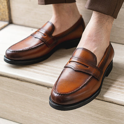 Zapatos Casuales de Cuero Genuino Estilo Caballero Inglés - Image 2