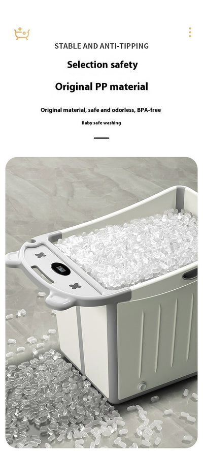 Bañera Plegable Infantil Grande con Refuerzo de Grosor - Image 19