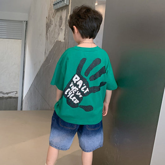 Conjunto de Playera y Shorts Holgados para Niño - Image 3