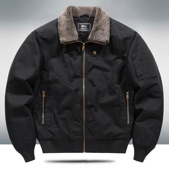 Abrigo Oversize Forrado en Polar para Hombre Talla Grande