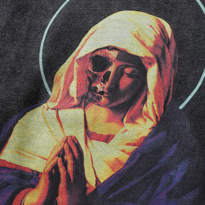Playera Estampada de Manga Larga con Diseño Religioso para Hombre - Image 3