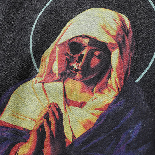 Playera Estampada de Manga Larga con Diseño Religioso para Hombre - Image 3