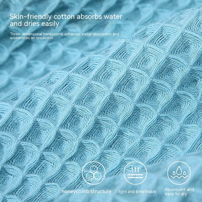 Toalla de Baño Algodón Puro Textura Waffle Absorbente Premium - Image 3