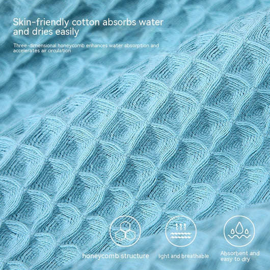 Toalla de Baño Algodón Puro Textura Waffle Absorbente Premium - Image 3