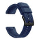 Silicone Double Layer Color Strap Stainless Steel Comfortable Waterproof Dark Blue Black Buckle 20mm