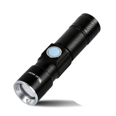 Luz Frontal LED para Bicicleta de Montaña - Recargable USB con Zoom Ajustable - Image 10