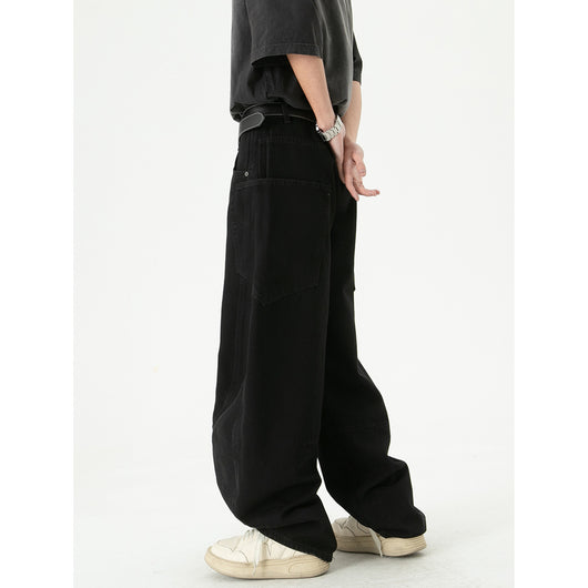 Pantalones Cargo Denim Retro Sueltos de Pierna Ancha - Image 3