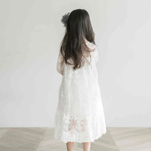 Vestido Princesa Niña con Encaje y Malla Elegante - Image 12