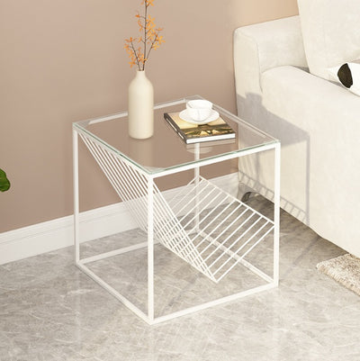 Mesa Auxiliar de Hierro Minimalista para Sofá, Rincón y Mesita de Noche - Image 12