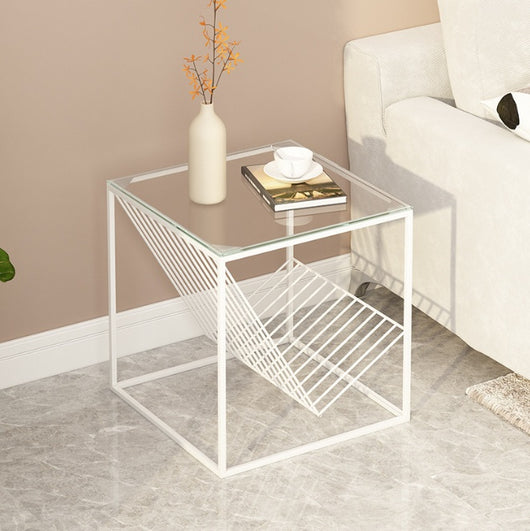 Mesa Auxiliar de Hierro Minimalista para Sofá, Rincón y Mesita de Noche - Image 12