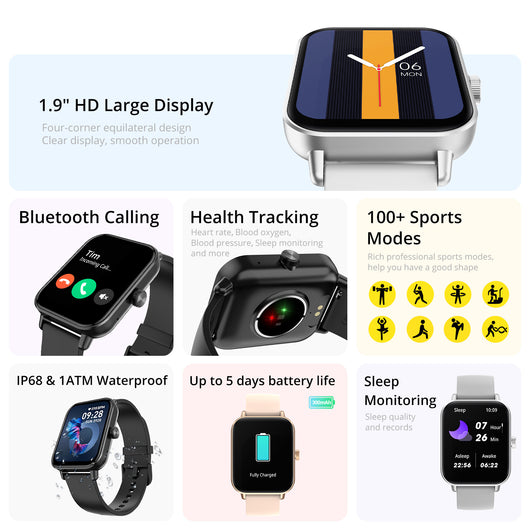 Reloj Inteligente Portátil con Llamadas por Voz - Image 3