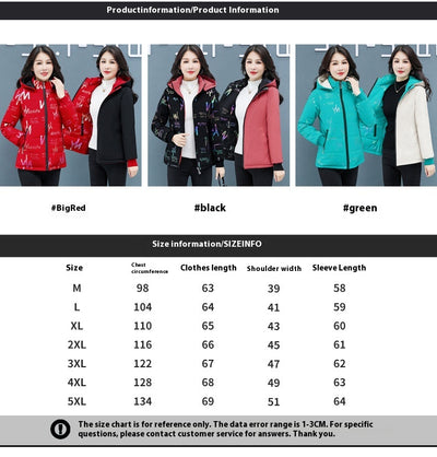 Chaqueta Acolchada Reversible de Plumón para Invierno Mujer - Image 9