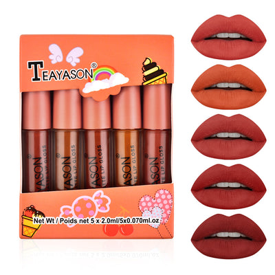 Set Mini de 5 Labiales Gloss Mate - Colores Intensos y Larga Duración - Image 10