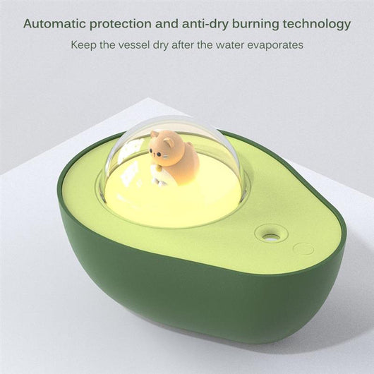Humidificador Portátil Aguacate USB con Luz Nocturna y Difusor de Niebla - Image 5