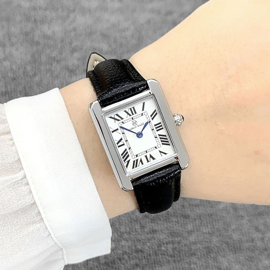 Reloj de Pulsera Mujer Cuadrado Esfera Romana Cuarzo