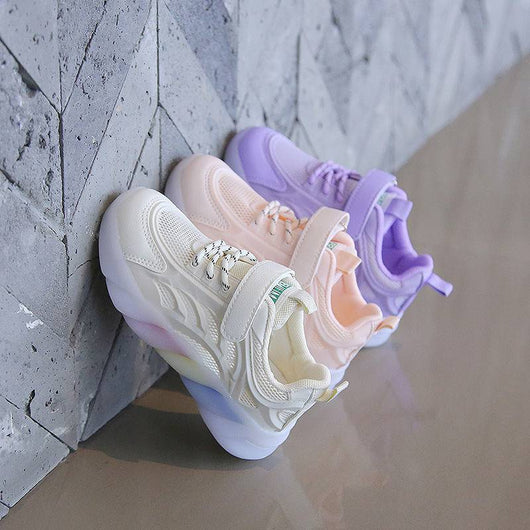 Zapatillas Deportivas Infantiles Mesh Blancas