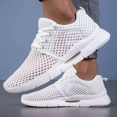 Zapatos Deportivos Flyknit Mesh para Parejas - Ligeros, Transpirables y Cómodos Talla Grande - Image 11