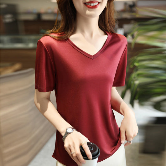Blusa Suelta de Satén Francés Premium - Image 4