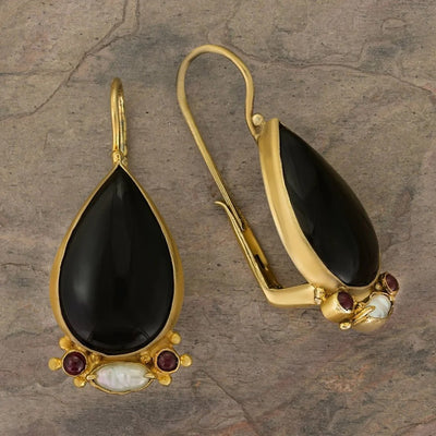 Aretes Retro Gota de Cristal - Diseño Vintage Elegante