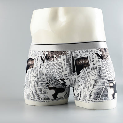 Boxers Hombre Estampado Floral Seda de Hielo Cintura Media Transpirables - Image 14