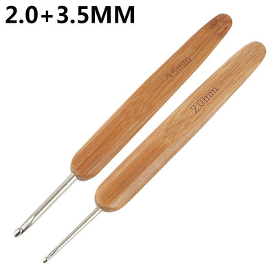 Herramienta de Ganchillo de Bambú Carbonizado para Tejido Manual DIY - Image 8