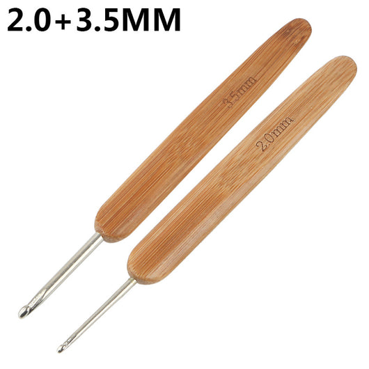 Herramienta de Ganchillo de Bambú Carbonizado para Tejido Manual DIY - Image 8
