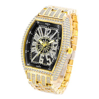 Reloj para Hombre de Diamantes Completos con Esfera Grande y Diseño Cuadrado - Image 16