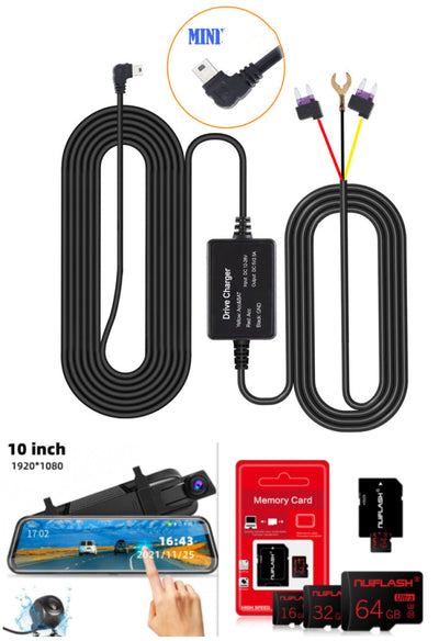 Espejo Retrovisor con Cámara Dashcam Dual Frontal y Trasera - Image 13