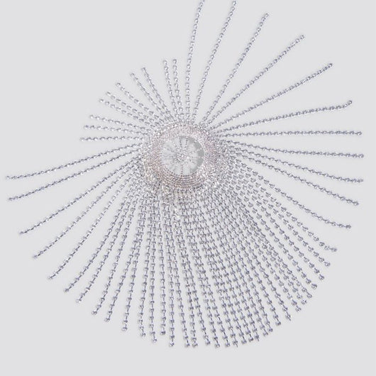 Tocado de Estrás con Flecos Exagerados, Accesorio para el Cabello de Estilo Étnico - Image 3