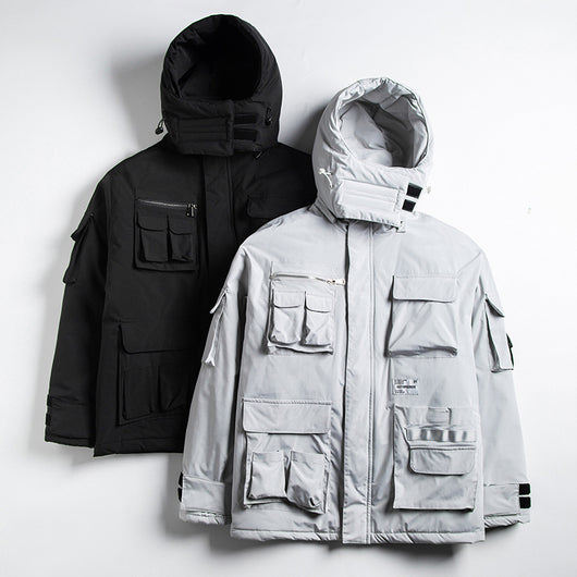Chaqueta de Invierno de Algodón para Hombre con Capucha Suelta - Image 3