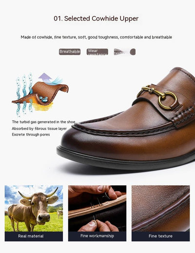 Zapatos Casuales de Cuero para Hombre con Suela Flexible - Image 8