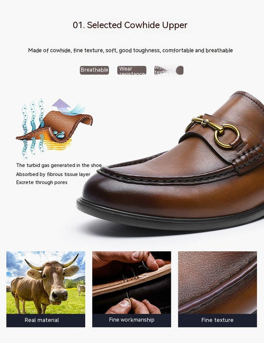 Zapatos Casuales de Cuero para Hombre con Suela Flexible - Image 8