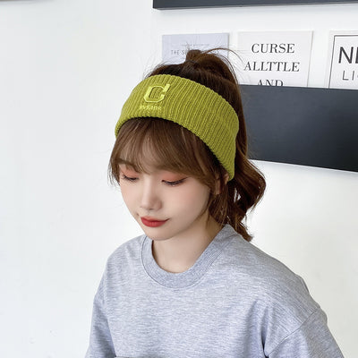 Banda para Cabello Tejida con Letra C Retro Net Red Estilo Minimalista - Image 11