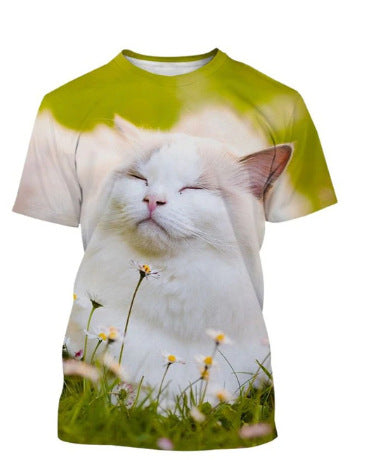 Playera para Hombre con Estampado 3D de Gatos Adorables - Image 10