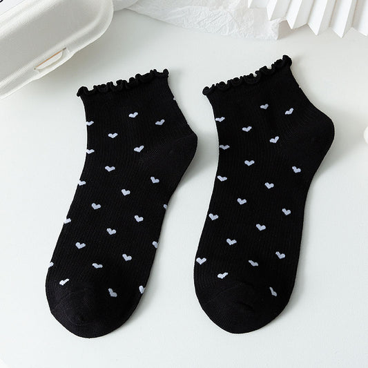 Calcetines Cortos de Encaje Japonés para Mujer - Image 2