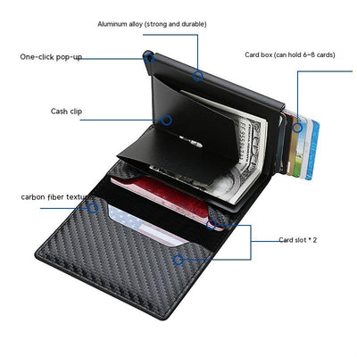 Billetera de Hombre en Fibra de Carbono con Protección RFID y Aluminio - Image 13